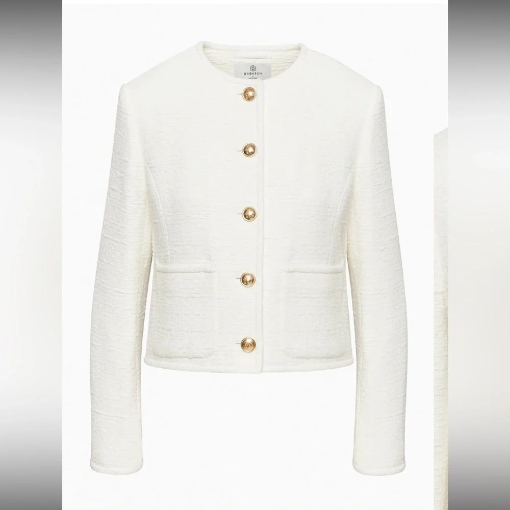 Babaton White Textured Blazer - Picture 2 of 13